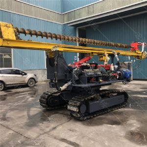 履帶光伏鉆孔機，光伏螺旋鉆孔機報價